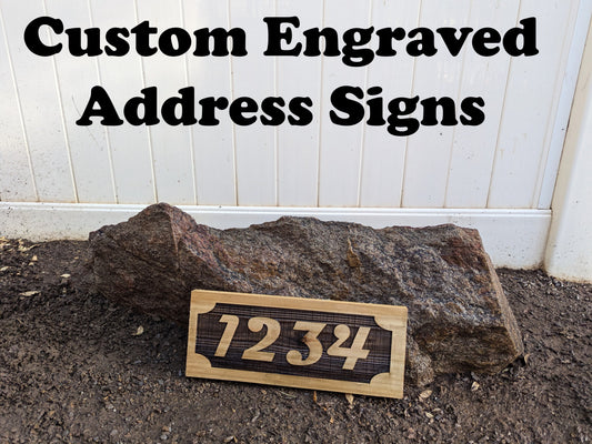 Ember Sign Custom Address Signs – Flask and Ember